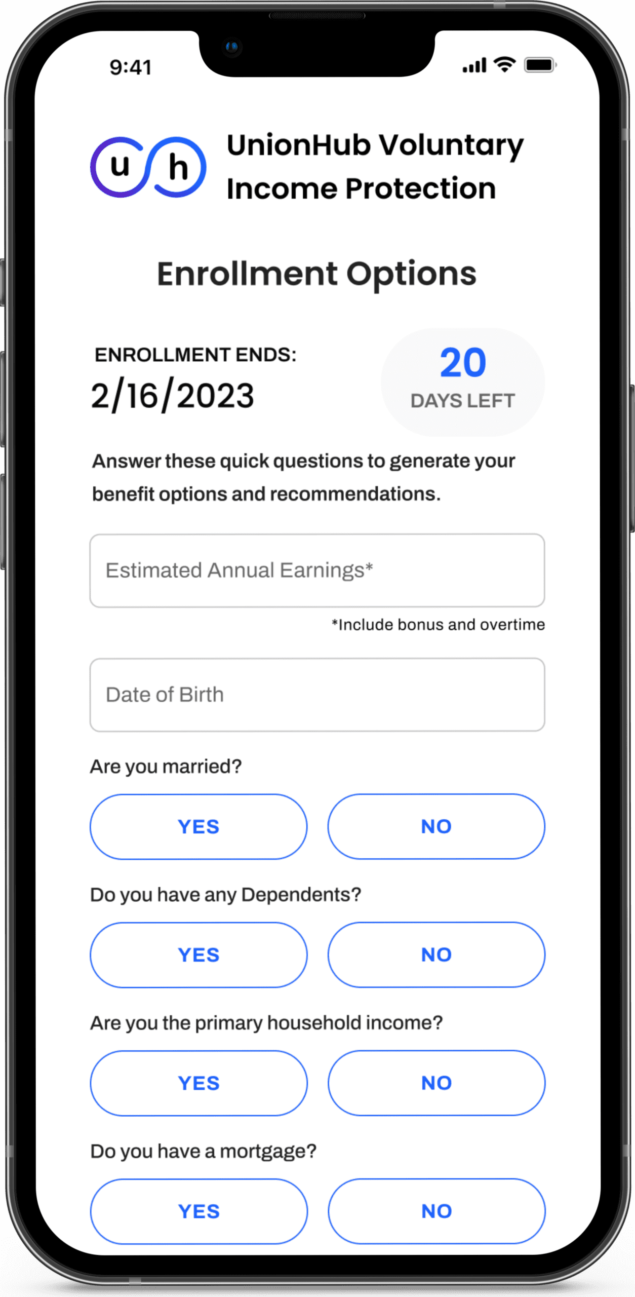 UnionHub Phone Questions